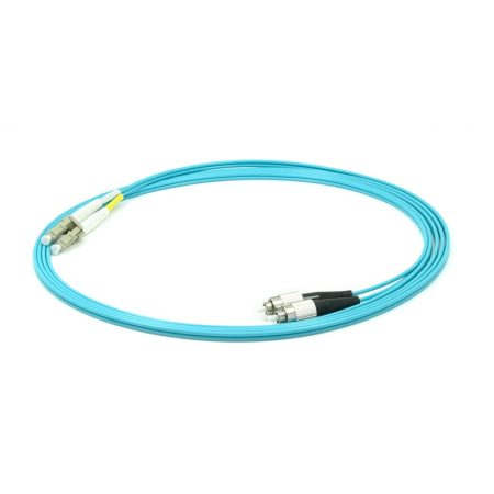Fiber jumper MM 50 OM3 DX 2.0mm LC-FC 01M