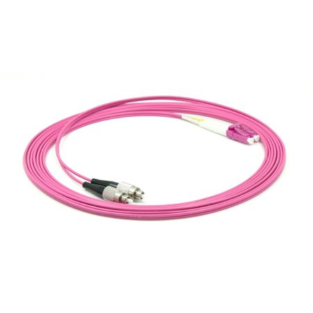 Fiber jumper MM OM4 DX 2.0mm LC-FC 01M
