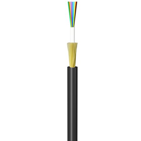 Miniature central beam tube type gas blowing optical cable